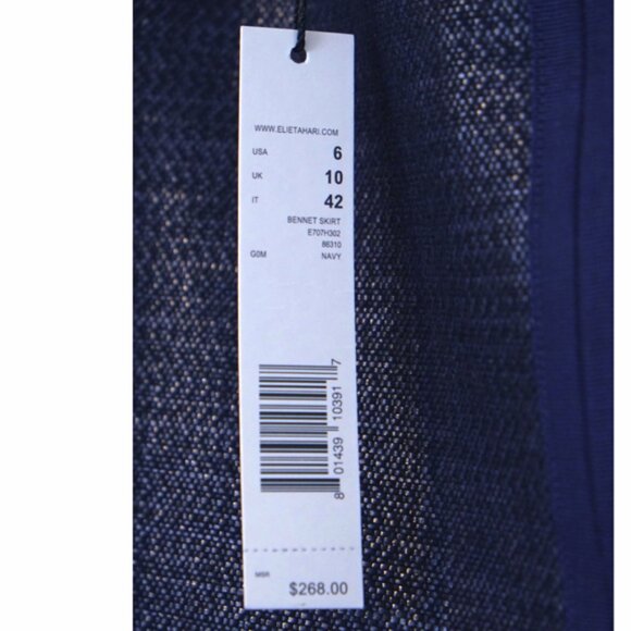 Blue Elie Tahari "Bennet" skirt - Picture 6 of 9